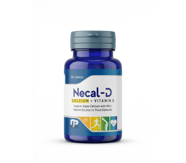 What is Necal-D? Necal-D is a premium supplement combining Calcium + Vitamin D3 + MK-7 (Vitamin K2) along with trace minerals. It is designed to support bone strength, heart health, and overall wellness. It comes in tablet form (30 tablets bottle) and is commonly used for long-term supplementation. 💊 Necal-D Uses Necal-D is widely used for: Calcium deficiency Weak bones / osteoporosis Joint pain and stiffness Post-pregnancy recovery Elderly bone support Teeth strengthening 🌟 Key Benefits of Necal-D ✔ Strengthens bones and joints ✔ Improves calcium absorption (Vitamin D3) ✔ Prevents calcium loss ✔ Supports heart health (MK-7) ✔ Helps in muscle function 🧪 Composition Breakdown Calcium (Organic Algae Source) Vitamin D3 Vitamin K2 (MK-7) → directs calcium to bones instead of arteries 72 Trace Elements This makes it a complete bone health supplement, unlike basic calcium tablets. 💰 Necal-D Price in Pakistan Average price: PKR 800 – 1500 Varies by pharmacy and location 🕒 Dosage & Usage Usually 1 tablet daily Take with meals for better absorption ⚠️ Side Effects Generally safe, but may cause: Mild stomach upset Constipation Rare allergic reactions 🚫 Who Should Avoid It? People with kidney stones High calcium levels Those already taking calcium supplements 🔍 SEO Keywords to Rank Necal-D price in Pakistan Necal-D uses Best calcium tablets Pakistan Calcium + Vitamin D tablets Pakistan Bone strength medicine Pakistan 🧠 Final Verdict If you need a daily bone support supplement, Necal-D is a superior option because it includes Vitamin K2 (MK-7) — which most local supplements lack. It’s ideal for long-term bone and joint health.