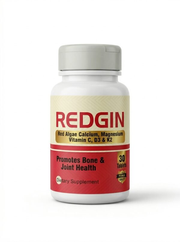 redgin REDGIN — Red Algae Calcium, Mg, Vit C, D3 & K2